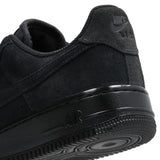 Nike Air Force 1 '07 Triple Black Women's (IQ7575-010) - suede detail