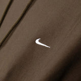 Nike Solo Swoosh Mens Pullover Hoodie Dark Hazel/White
