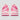 Custom ASICS Rose Pink Sugar Gloss Trainers