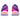 Custom Asics Fuchsia Indigo Flash Trainers