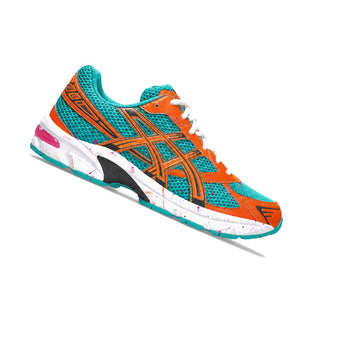 Custom Asics Teal Sunset Mosaic Trainers