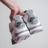 Air Jordan 4 Retro OG “White Cement” GS — in-hand lateral details