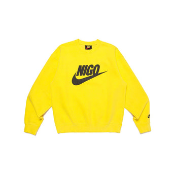 Nike X Nigo Nrg Fleece Crew Sweatshirt Yellow Fv5941 735