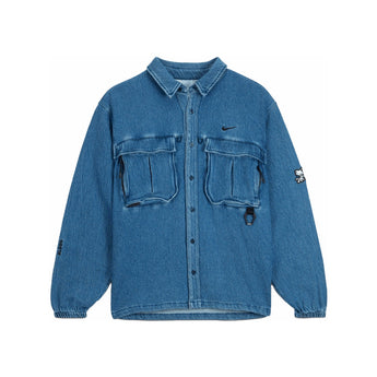 Nike X Nocta Opal Lily Pad Denim Shirt Blue Denim Fz3260 486