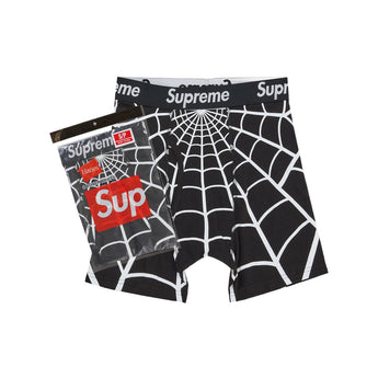 Supreme X Hanes Spider Man Boxer Briefs 2 Pack Black Ss26A66 Black