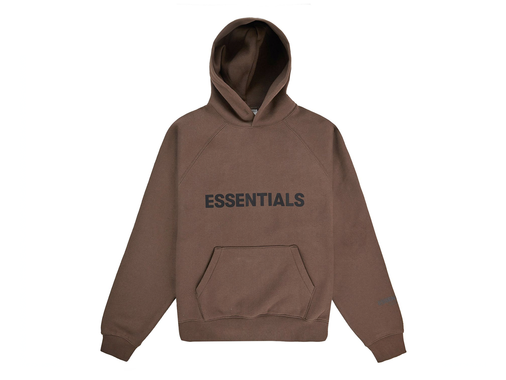 Double Boxed hoodie 349.99 FEAR OF GOD ESSENTIALS PULLOVER HOODIE RAIN DRUM BROWN Double Boxed