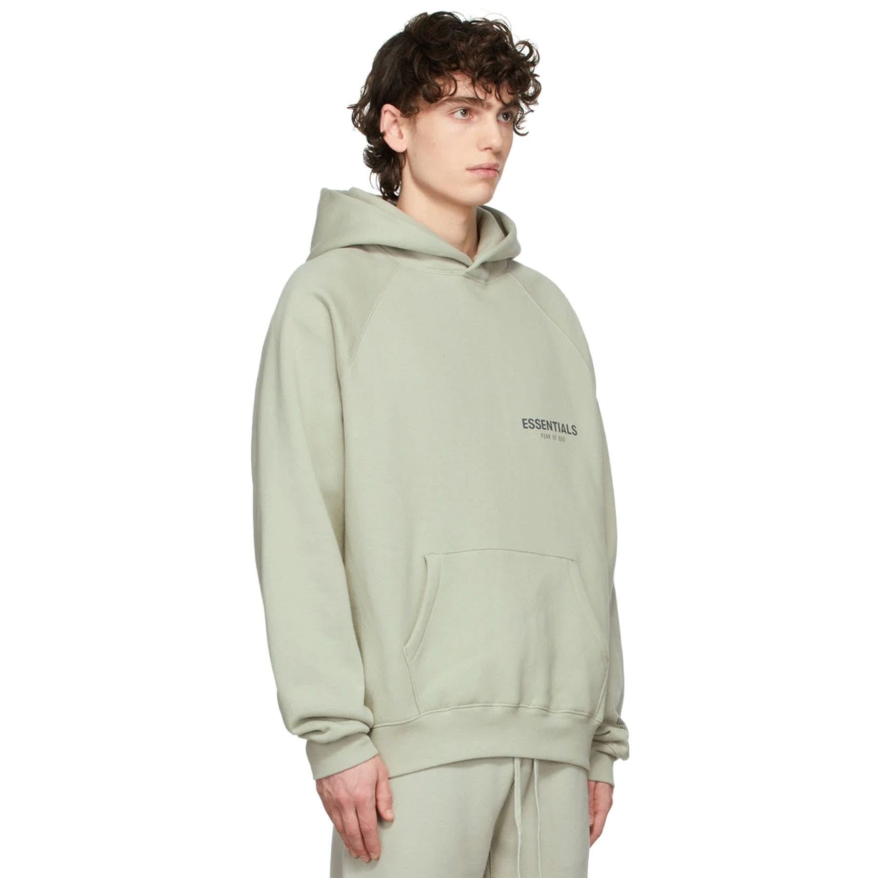 Double Boxed hoodie 159.99 FEAR OF GOD ESSENTIALS CORE PULLOVER HOODIE CONCRETE Double Boxed