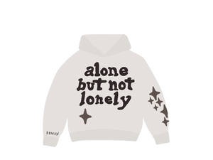 Double Boxed t-shirt 0.00 Broken Planet 'Alone But Not Lonely' Bone White Hoodie Double Boxed
