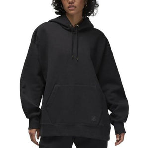 Jordan Flight Fleece Women's Satin-Lined Pullover Hoodie Black