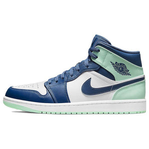 Jordan 1 Mid Mystic Navy Mint Foam (554724-413) - Double Boxed product view 2