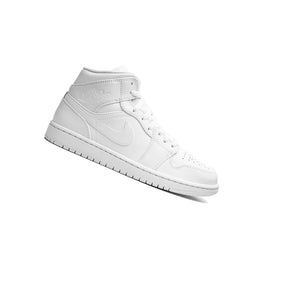 Jordan 1 Mid Triple White (2023) (GS) 554725-136 product image