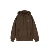 Nike Solo Swoosh Mens Pullover Hoodie Dark Hazel/White