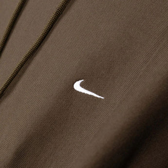 Nike Solo Swoosh Mens Pullover Hoodie Dark Hazel/White