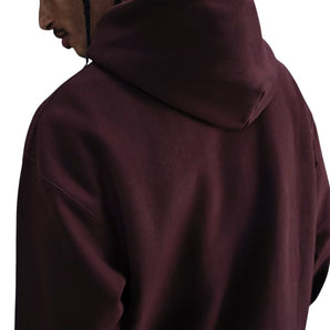 Nike Solo Swoosh Mens Pullover Hoodie Burgundy Crush/Burgundy Crush/White