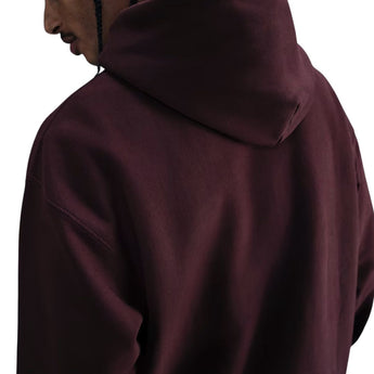 Nike Solo Swoosh Mens Pullover Hoodie Burgundy Crush/Burgundy Crush/White