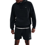 Nike Solo Swoosh Mens Pullover Hoodie Black/Black/White