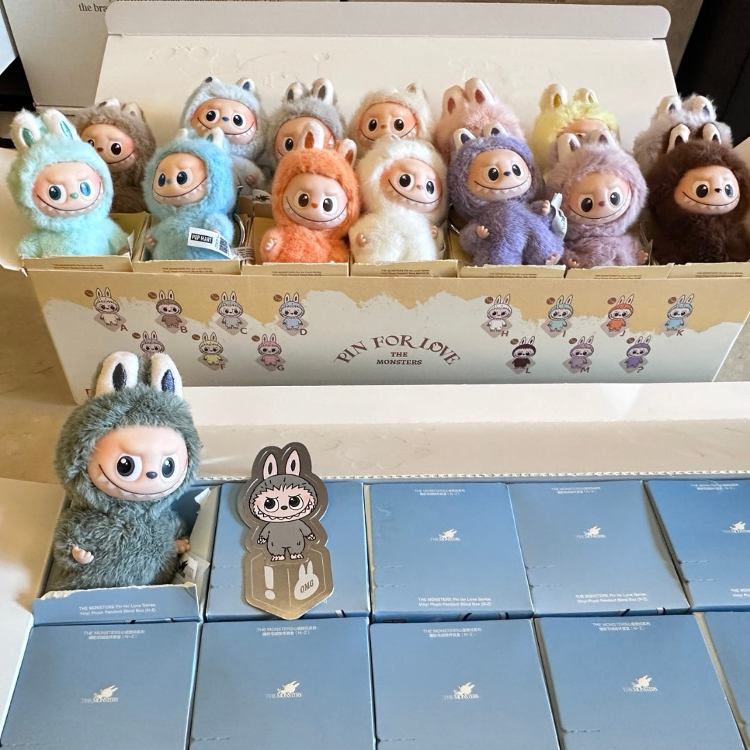 THE MONSTERS POPMART LABUBU Pin for Love Plush Pendant Blind Box (A-M)