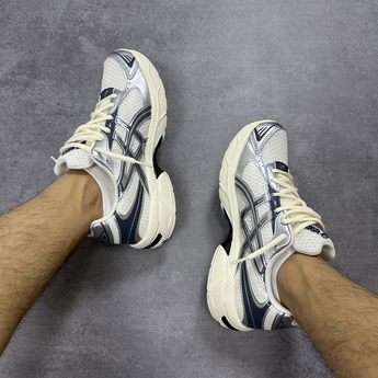 ASICS Gel-1130 Cream Carrier Grey - Double on-foot view (2026-10-10)