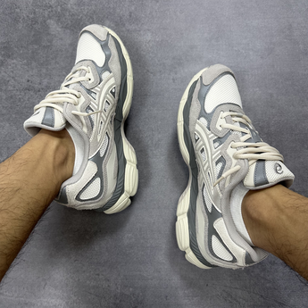 ASICS Gel-NYC Oyster Grey - Double on-foot view (2026-10-10)
