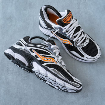 Saucony ProGrid Omni 9 Speed Shades White Black Orange