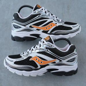 Saucony ProGrid Omni 9 Speed Shades White Black Orange