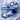 Custom Nike Air Force 1 Royal Blue Frost Flame Trainers
