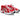 Custom ASICS Crimson Silver Spark Trainers