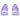 Custom ASICS Lilac Paint Whisper Trainers