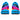 Custom ASICS Neon Rainbow Noir Trainers