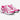 Custom ASICS White Fuchsia Sugar Gloss Trainers