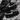 Custom Air Force 1 Black Galaxy Silver Swoosh Trainers product image
