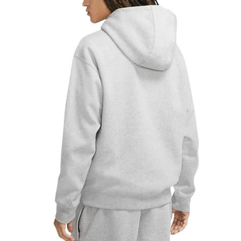 Nike Solo Swoosh Pullover Hoodie Dark Grey Heather/Light Smoke Grey/White