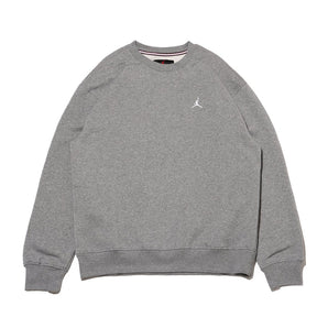 Jordan Brooklyn Fleece Men's Crew-Neck Sweatshirt Carbon Heather/White