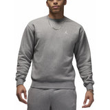 Jordan Brooklyn Fleece Men's Crew-Neck Sweatshirt Carbon Heather/White