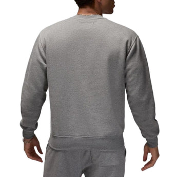 Jordan Brooklyn Fleece Men's Crew-Neck Sweatshirt Carbon Heather/White