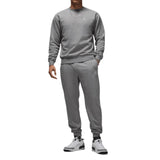 Jordan Brooklyn Fleece Men's Crew-Neck Sweatshirt Carbon Heather/White