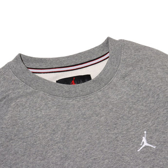 Jordan Brooklyn Fleece Men's Crew-Neck Sweatshirt Carbon Heather/White