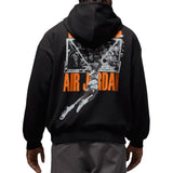 Jordan Brooklyn Men's Oversized Pullover Hoodie Black/Starfish product image 2