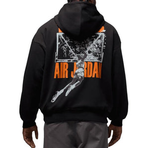 Jordan Brooklyn Men's Oversized Pullover Hoodie Black/Starfish product image 2