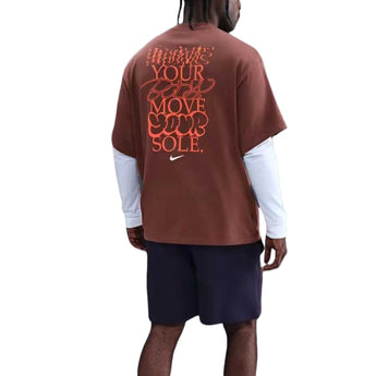 Nike Solo Swoosh Men's T-Shirt Red Sepia