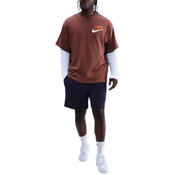 Nike Solo Swoosh Men's T-Shirt Red Sepia