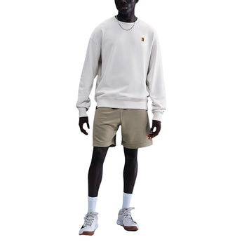 NikeCourt Men's French Terry Crewneck Top Phantom product image 2