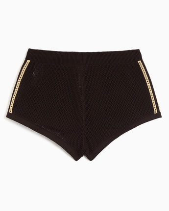 Adidas Crochet Shorts Aurora Coffee Magic Beige (KQ6653) - product image 2