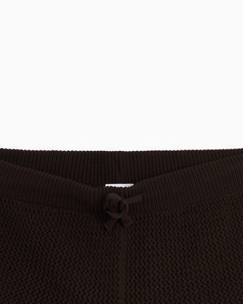 Adidas Crochet Shorts Aurora Coffee Magic Beige (KQ6653) - product image 3