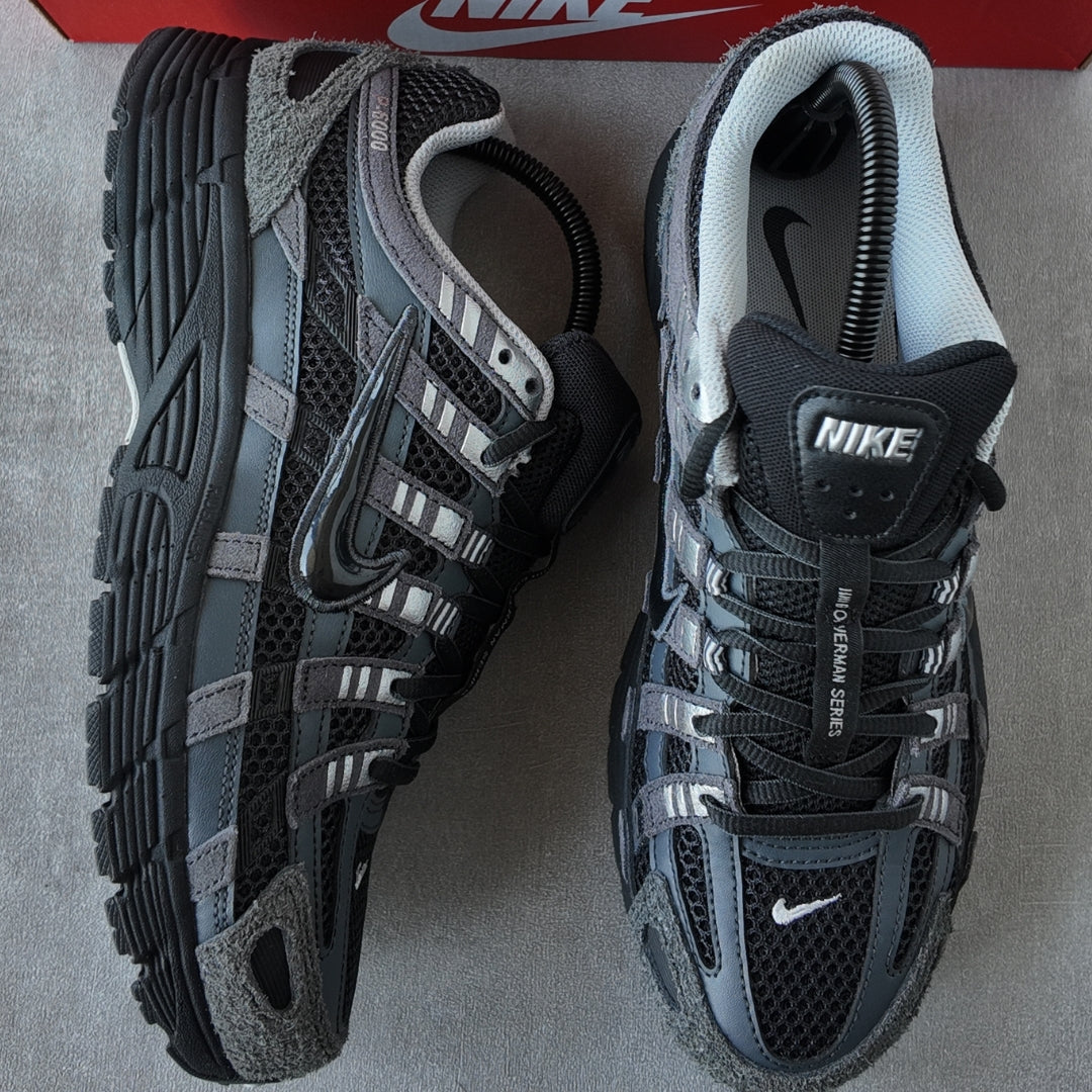 R2R real-shot image | Nike P-6000 Suede Anthracite Metallic Silver | seq:1 | source:Nike P-6000 Suede Anthracite Metallic Silver_1.jpg