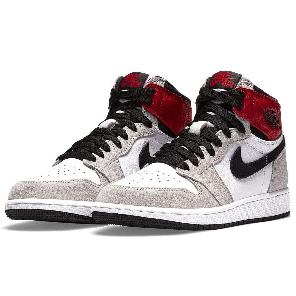 Double Boxed  299.99 Nike Air Jordan 1 High Light Smoke Grey (GS) Double Boxed