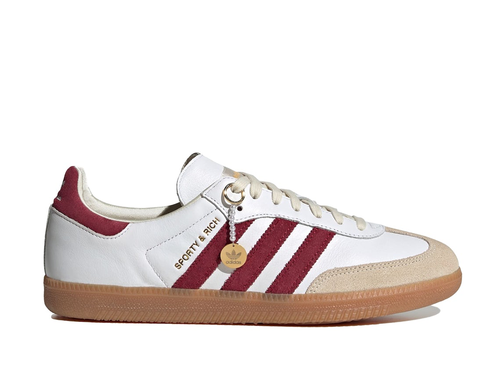 Adidas x Sporty & Rich Samba OG White Core Burgundy