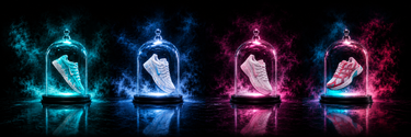 Custom trainers banner for Double Boxed UK
