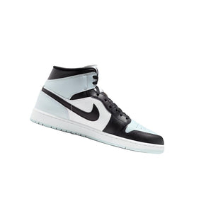 Jordan 1 Mid Black Aura Squadron Blue (DQ8426-002) - Double Boxed side profile