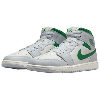 Jordan 1 Mid White Pure Platinum Pine Green (DQ8426-142) - Double Boxed product view 3